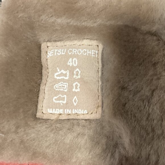 Very Good Condition Laidback London Setsu Crochet Booties 40 - Picture 7 of 8